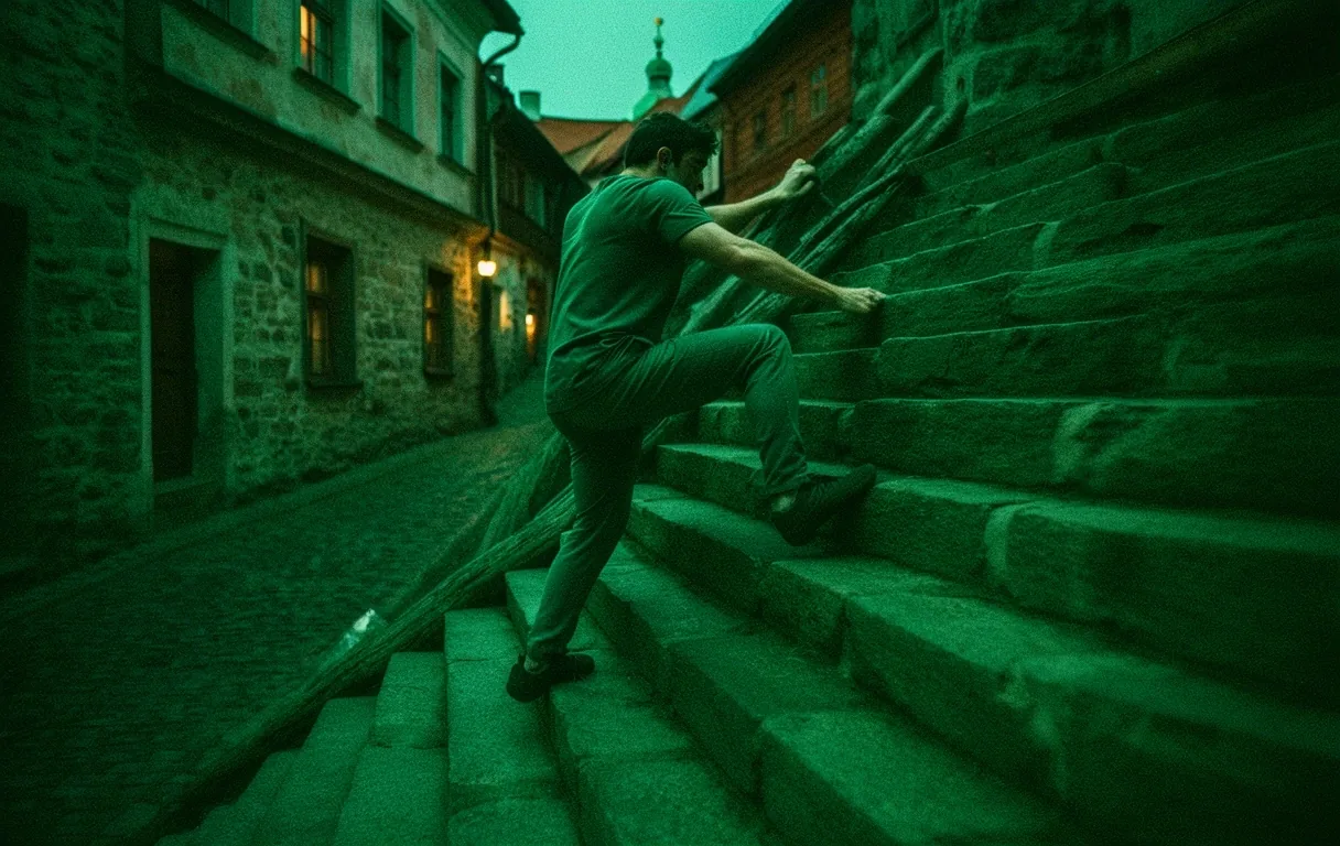 Dynamický pohyb v rannom meste